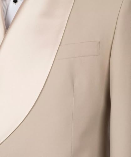 Men's Casual Sport Coat Double Breasted Blazer Shawl Lapel Business Suit Jacket3