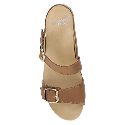 Dansko Trinity Wedge Sandal for Women – Contoured Footbed for All-Day Comfort and Support – Hook & Loop Strap with Buckle Detail – Lightweight Rubber Outsole2