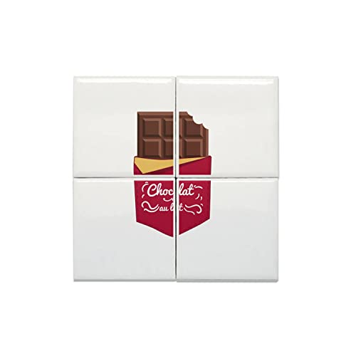 Carreaux céramique décoratif pour masquer un mur abîmé avec une touche chocolat au lait