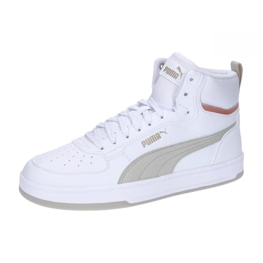 PUMA Caven 2.0 Mid, Sneaker Unisex Adulto, White-Desert Dust-Deeva Peach, 42 EU