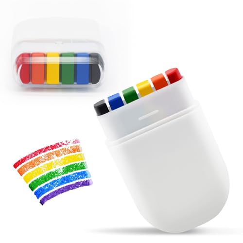 Rainbow Pride Flag Face Paint - Gay Pride Rainbow Stripe Fan Brush Stick Face and Body Paint for Gay Pride Parade Pride Month Celebrations Cosplay Party and Halloween Makeup (1 Pack)