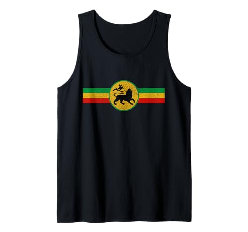 Reggae Music León De Judá Rastafari Jamaica Camiseta sin Mangas
