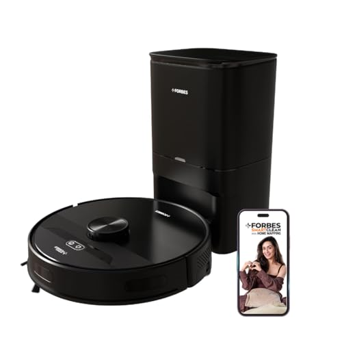 Image of Eureka Forbes SmartClean Auto Bin S2, 9000Pa High Suction Robotic Vacuum Cleaner with Auto Bin (65 Days Hands-Free Cleaning) | LiDAR 3.0 & Quick Home Mapping | Wet Mopping | 5-Hour Run Time