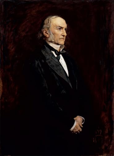 Pintura sobre lienzo William Ewart Gladstone de John Everett Millais, cuadro clásico 60x90cm