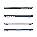 MOSISO Compatible with MacBook Pro 14 inch Case 2025-2021 M4 M3 M2 M1 A3112 A3185 A3401 A2918 A2992 A2779 A2442, Anti-Cracking Heavy Duty TPU Bumper Hard Case&Keyboard Skin&Screen Film, Haze Blue