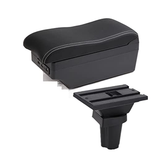 Accoudoir de voiture CR-Z grande boîte rangement console centrale cuir noir