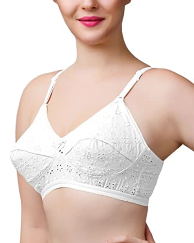 Image of Brida Italia Women's Cotton Minimizer Saree Bra - Full Coverage, Comfortable Wear