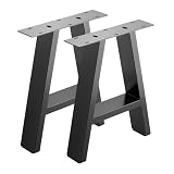 SOTECH Telai per banchi in 2 parti, tipo A. Altezza: 400 mm, profondità: 320 mm (acciaio nero, portata fino a 200 kg per coppia). Protezioni per pavimenti incluse per pavimenti delicati.