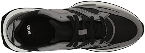 BOSS Men's Colorblock Lace up Sneakers, soot Grey, 13 | Image 4