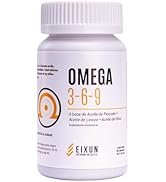 EIXUN Suplemento alimentico Omega 3 6 y 9| Base de Aceite de Pescado Linaza y Oliva | Ayuda para ...