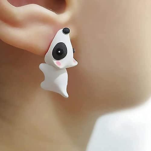 3D Animal Stud Earrings Alloy Handmade Appointmentwomen Princess Earrings For Little Girls Clip On Earrings Women (Orange, One Size) #TOP2