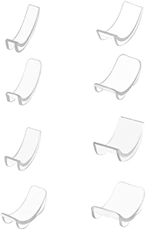 8 Pieces/Set Wedding Anniversary Engagement Loose Ring Transparent Size Adjusters Non- For Slip Reducers Spacers Adjusting Creative2