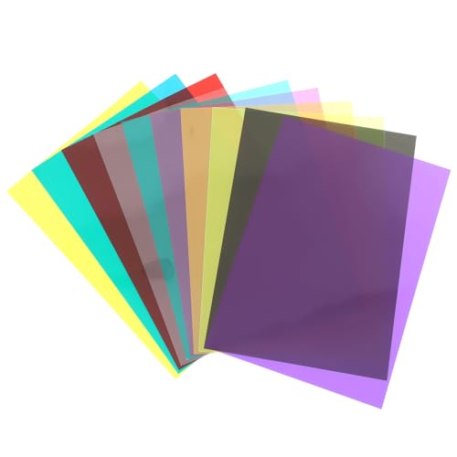 Láminas filtrantes de gel de iluminación PVC para corregir temperatura de color en vídeos