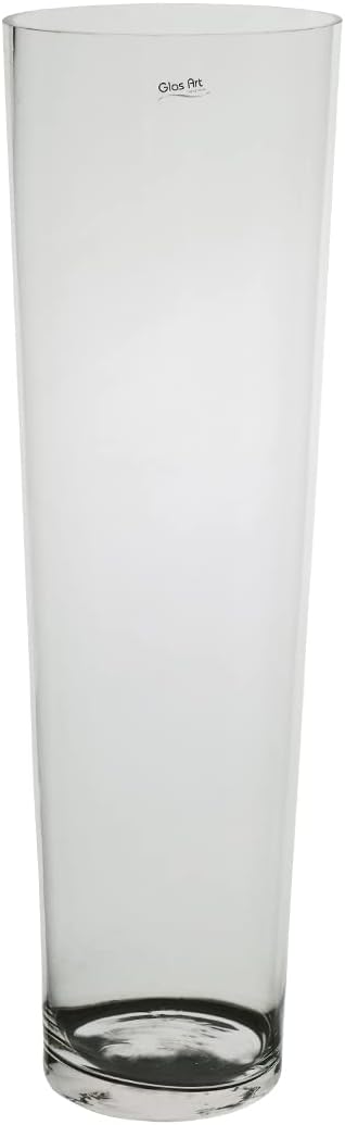 Glasvase Bernstein 20cm - Minimalistische Tischvase Für Frische & Trockenblumen