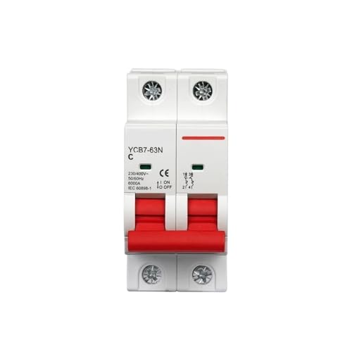 Disjoncteur 2P AC YCB7-63N courbe C 10A conformité et performance thermique