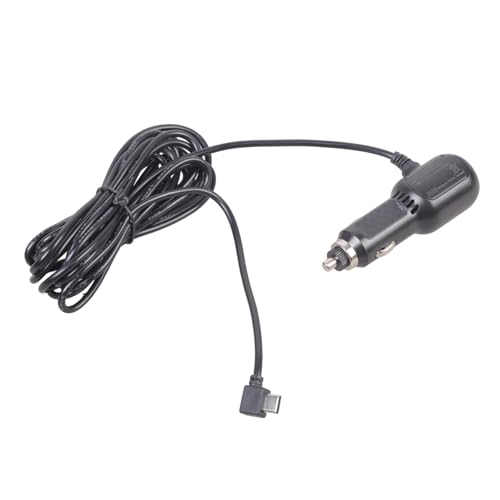 USB 車 5V3.5A 3.42 メートルアングルタイプ C ケーブルダッシュカム & デバイス用分配付きダブル USB 車の充電器タイプ C エルボケーブル