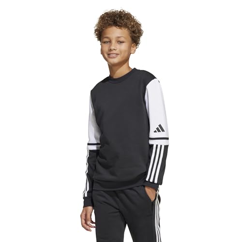 adidas Unisex Kinder Squadra25 Sweat Crew Kids Sweatshirt, Black/White, 5-6 Years – Ansicht 4