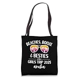 Aruba Weekend Girls Trip 2025 Beaches Booze and Besties Tote Bag