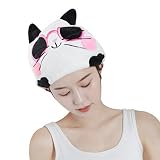 Hair Towels Wrap Super Absorbent Quick Dry Cute Cosplay Animal Hair Turbans Bath Hair Towel for Girl
