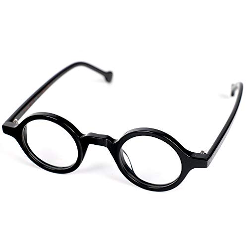 Image of Hand Made Small Vintage Round Eyeglass Frames Full Rim Acetate Glasses B002