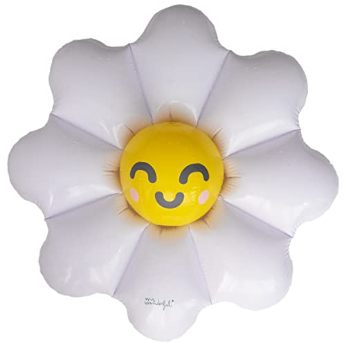 Colchoneta inflable Mr. Wonderful Daisy con vinilo resistente para playa 2