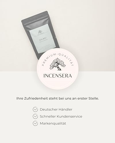 Incensera Weißer Salbei, 3 Stück Räucherbündel, Smudge Stick, Getrockneter White Sage, Natur Räucherwerk