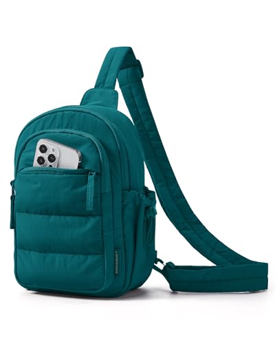 Image of BAGSMART Small Sling Bag for Women, Puffer Crossbody Bag Purses Hobo Handbag Fanny Packs for Travel Hiking