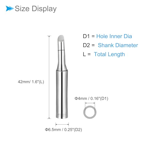 Image of Soldering Iron Tips, 4x6.5mm 900M-T-3C, Solder Tips Fine Soldering Gun Replacement Solder Welding - (Applications: for Soldering Irons Soldering Station), 10 Pieces