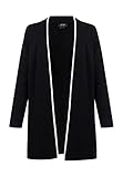 Bandes contrastées blanches ALARY Femme Cardigan, Noir