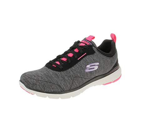 Skechers Tênis feminino Flex Appeal 3.0 preto, Preto, 7