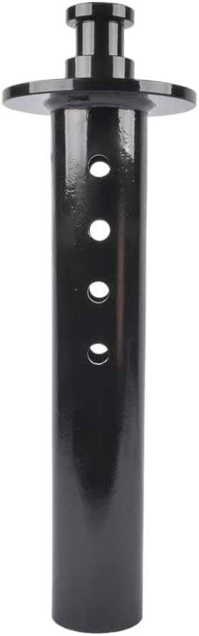 Fifth Wheel to Gooseneck Adapter 30000 Lbs 4 Inch Round Tube Heavy Duty Steel Black Compatible with AP03