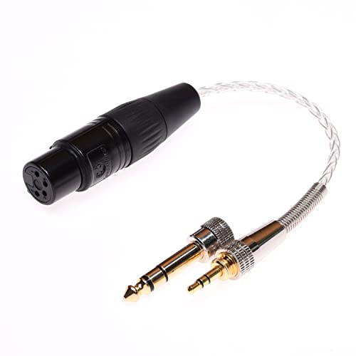 Exclusive Special GAGACOCC XLR Cable 10CM 8 Cores Silver Plated 1/4 1/8 3.5MM Male to 4 pin XLR Female Audio Adapter Cable Exclusive Special GAGACOCC XLR Cable 10CM 8 Cores Silver Plated 1/4 1/8 3.5MM Male to 4 pin XLR Female Audio Adapter Cable