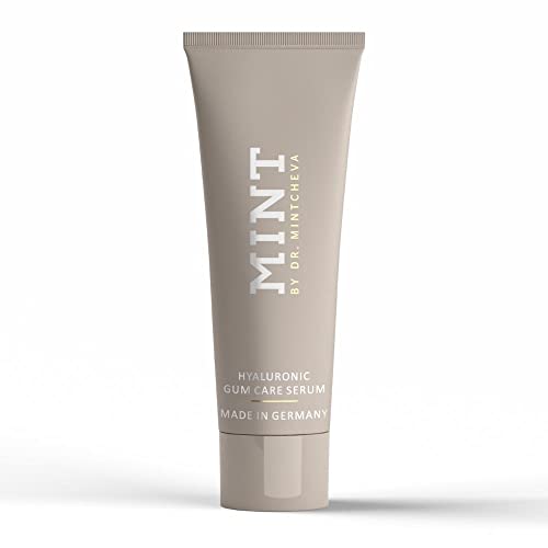 MINT Hyaluron Zahnfleischserum 75ml - aufbauende Pflege bei beanspruchtem Zahnfleisch - gegen Zahnfleischbluten und Zahnfleischrückgang - By Dr. Mintcheva Cover