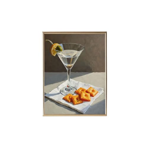 Trendy Cocktail Wall Art Vintage Aesthetic Wall Decor Retro Cocktail