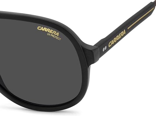 Image of Carrera Mens C Sport 07 /S Pilot Sunglasses, Matte Black Gold, 59mm