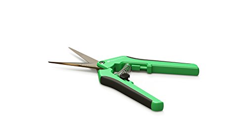Happy Hydro - Trimming Scissors - Straight Tip - Titanium Coated Blades with Spring-Loaded Comfort Grip Handles - 2 Pack