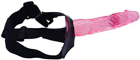 7.87inch Safe Soft Small Big Adjustable Straps Perfect Size Adult Men Hollow Strap On Silicone Empty Fits Most Men and Women Pink
