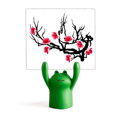 Support mémo japonais grenouille rouge et noir pour zenifier votre espace