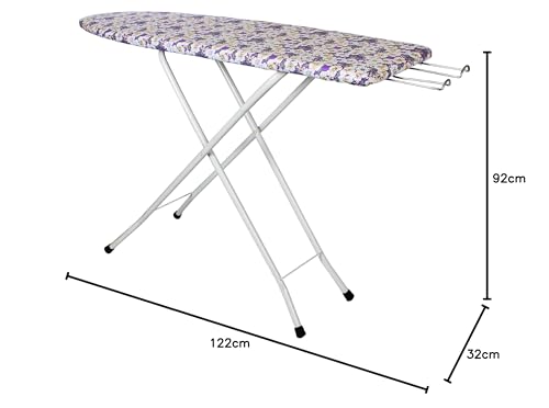Image of CIPLA PLAST Wooden Ironing Board Foldable | inbuilt Iron Table | Wooden Ironing Board /Table with Iron Holder, Foldable & Adjustable | for Ironing Clothes | (122 X 40Cm) GEC - 526 MD
