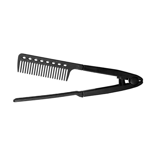 Peine enderezar cabello - peine de forma de v de 24,5 cm, fácil de transportar | Cepillo de estilo de suministros plano con diseño constante, cepillo de alisado de estilo seco húmedo para el hogar, Peine enderezar cabello - peine de forma de v de 24,5 cm, fácil de transportar | Cepillo de estilo de suministros plano con diseño constante, cepillo de alisado de estilo seco húmedo para el hogar,