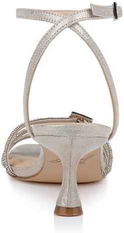 Jewel Badgley Mischka Tesslynn Open Toe Kitten Heels with Ankle Strap - Image 8