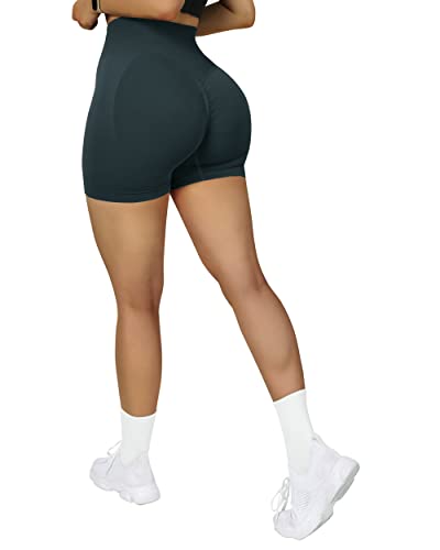 Image of SUUKSESS Women Seamless Booty Shorts Butt Lifting High Waisted Workout 3 inch