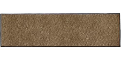 Image of WaterHog Max Diamonds Front Door Mat Indoor Outdoor Entrance, All-Weather Heavy Duty Commercial Doormat with Non-Slip Rubber Backing, Dirt & Moisture Trapper, Low Profile, Made in USA, 35 inchx118 inch Khaki