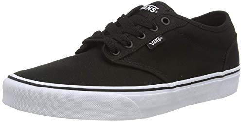 Vans Men's Atwood Canvas Trainers Sneaker, Black/White, 10.5 #TOP7