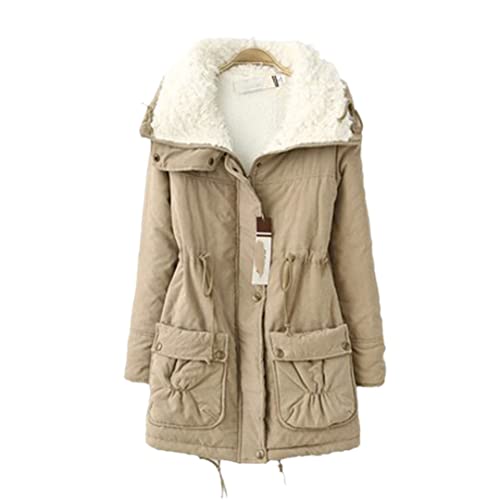 Manteau chaud pour femme idéal pour le quotidien hivernal veste en coton rose et noir