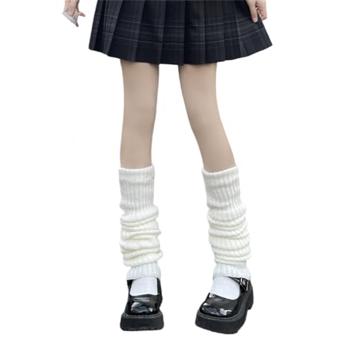 Leg Warmer for Woman Harajuku Japanese Kawaii Knit Leg Warmers Girls Y2K 80s Goth Lolita Accessories