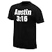 JFtees Men's Black Stone Cold Steve Austin 3:16 Texas Skull T-Shirt