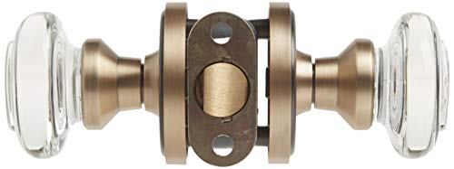 Image of Nostalgic Warehouse Classic Rosette Round Clear Crystal Door Knob