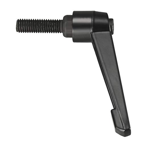 Image of uxcell M10 x 30mm Handle Adjustable Clamping Lever Thread Push Button Ratchet Male Threaded Stud Knobs Locking Rotating Screw Handles Quick Release Bolt Black 3pcs