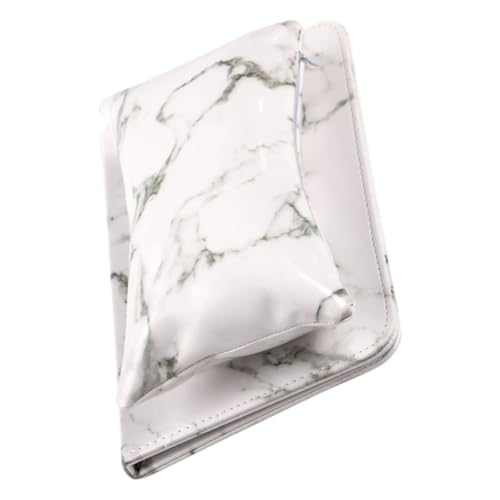Veemoon Coussin Repose-Bras Pliable pour Manucure en Marbre Blanc Set Tapis de Protection de Table Outil Confortable pour Nail Art Usage Salon et Domicile Accessoire Indispensable